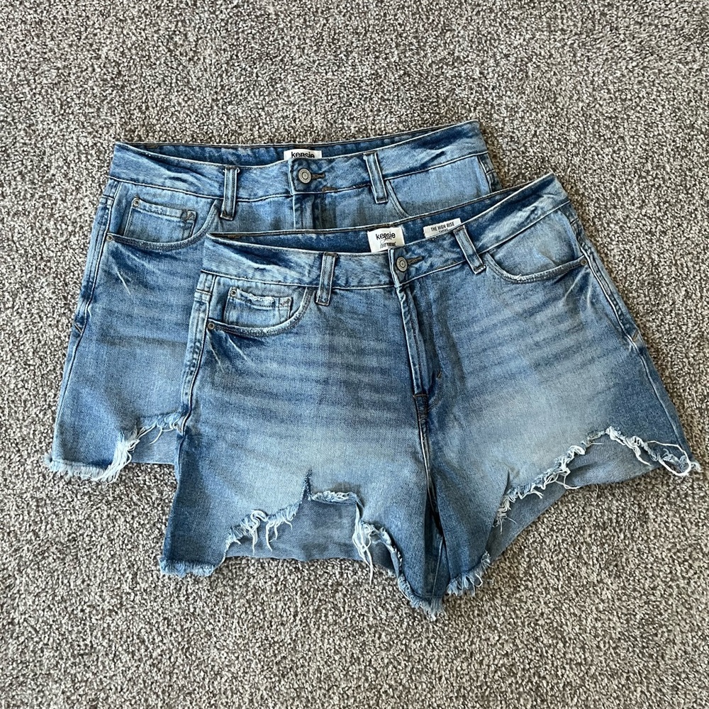 KENSIE Denim Blue Women Shorts